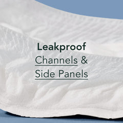 Close-up of organic cotton top sheet from Rael pad, fragrance-free.