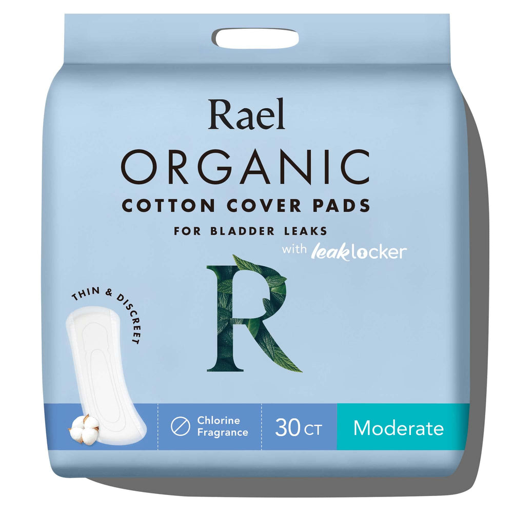 Rael pad with organic cotton cover offering gentle daytime protection.
