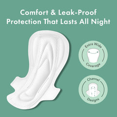 Rael pads ultra-absorbent core for reliable long-day protection