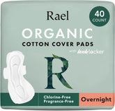 Rael pads with organic cotton top sheet for gentle daily wear