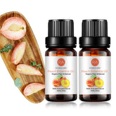 Rainbow Abby Aceite esencial de durazno en botella de 10 ml para aromaterapia.