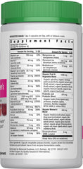 Rainbow Light bottle with organic fruits and vegetables representing whole-food ingredients