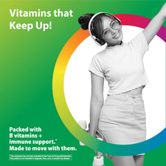 Rainbow Light Real Food Nutrients featuring vegetables and superfoods for wholesome teen nourishment.