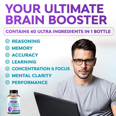Rainbow Nutrients DMAE brain booster capsules ready for study sessions.