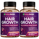 Rainbow Nutrients Hair Growth bottle front for a two-month daily routine