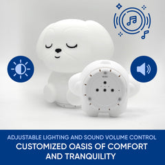 RAINLAX Breathing Puppy guides 4-7-8 breathing with color cues for relaxation.