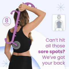 Ranarose cane with eight nodes targeting knots and trigger points