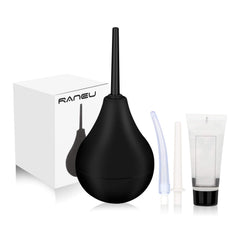 RANEU Enema Bulb with three nozzles for customizable cleansing.