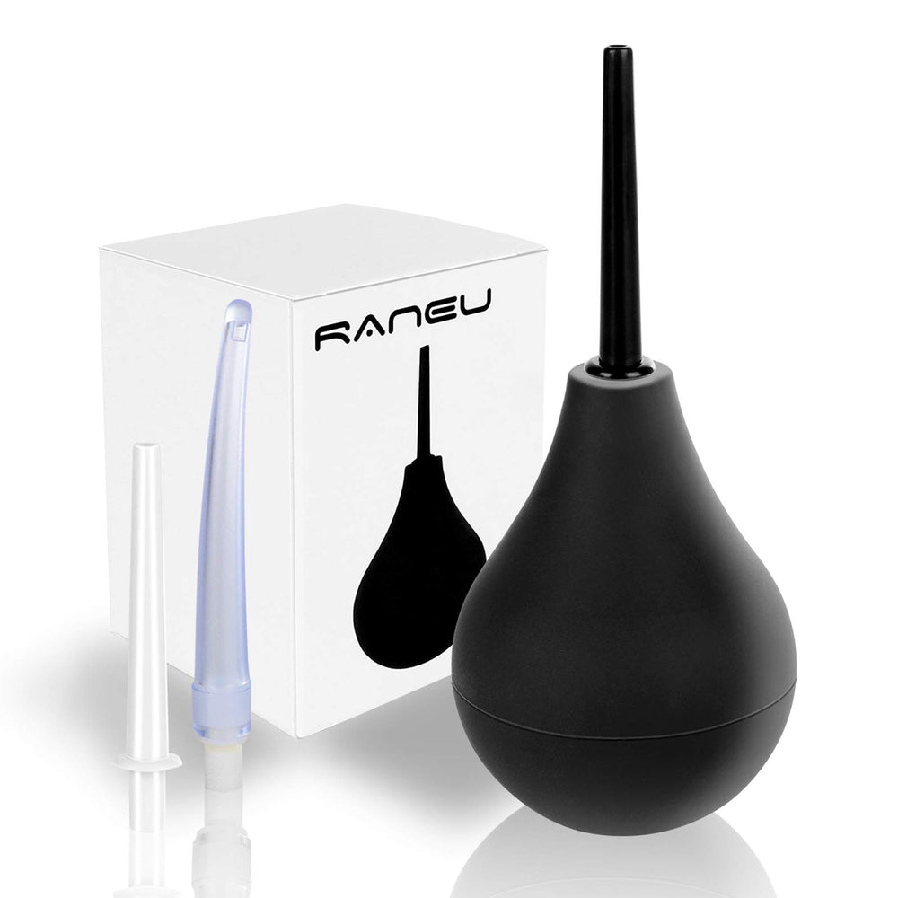 RANEU enema bulb 7oz for comfortable, reusable anal cleansing at home.