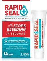 Rapid-Seal Wound Gel bottle shown for fast, clear minor wound care