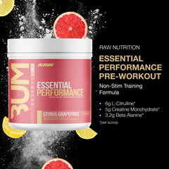 RAW Essential Performance scoop shows precise dosing for stable fueling