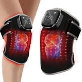 Rayocon knee massager worn ergonomically for portable comfort during daily activities.