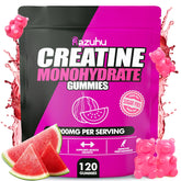Razuhu Creatine Gummies Watermelon 120 Count – convenient workout energy support.