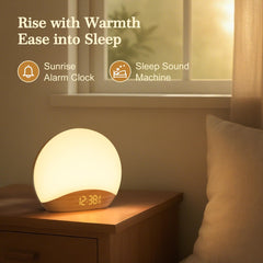 REACHER dimmable display clock allows gentle brightness for reading without glare.