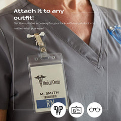 Readerest multi-purpose clip used as badge or ID holder.