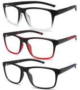 Readersoul 3-pack reading glasses for men, convenient daily wear.