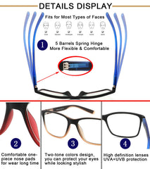 Readersoul durable frames provide long-lasting comfort with lightweight construction.