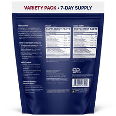 Real Ketones BHB mixed berry drink mix packets offering caffeine-free energy support