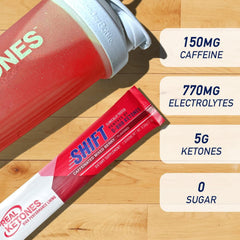 Real Ketones mixed berry packets ready to mix for refreshing no sugar hydration.