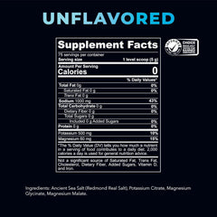 Real Salt mineral blend label highlights 60+ minerals