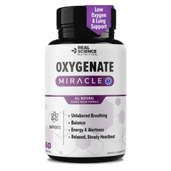Real Science Oxygenate Miracle bottle-front supports daily breathing comfort