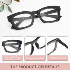REAVEE Oprah-style reading glasses with tortoise frame and blue light blocking for devices