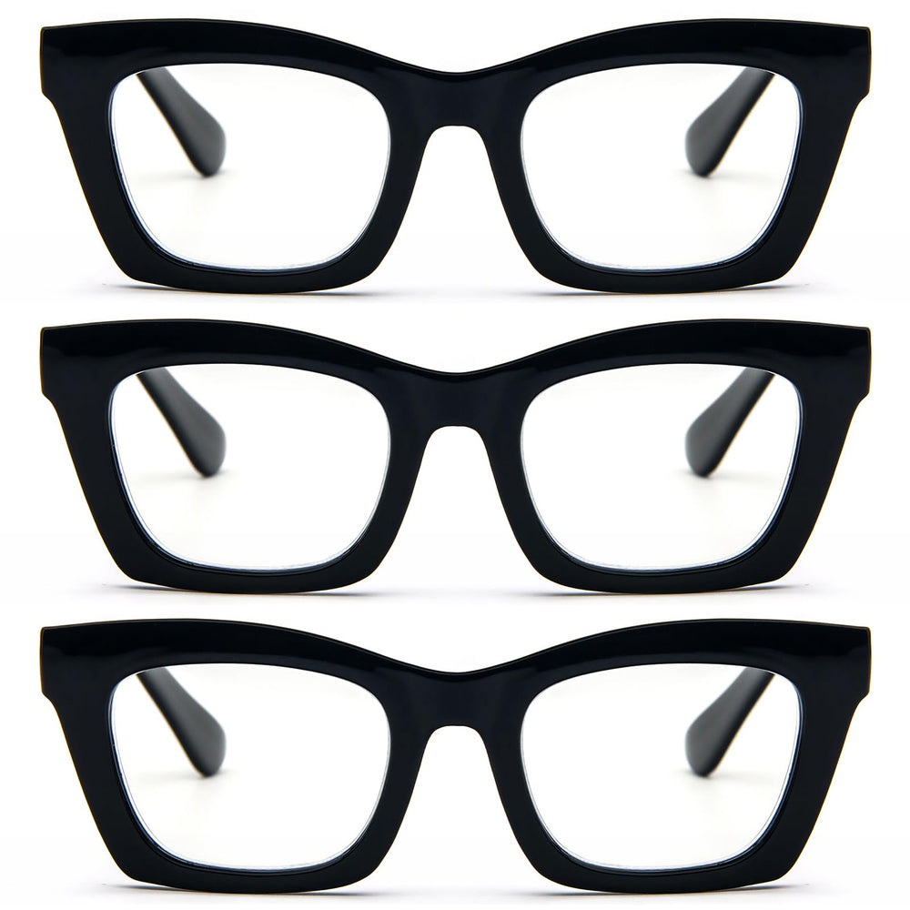 REAVEE Oprah-style blue light blocking glasses for women with oversized square frames reduce digital strain