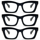 REAVEE Oprah-style blue light blocking glasses for women with oversized square frames reduce digital strain