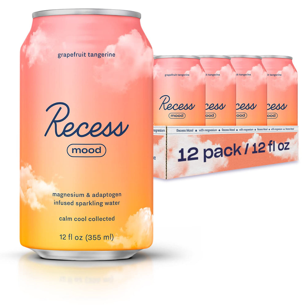 Recess Mood bottle with grapefruit-tangerine flavor for a calm moment.