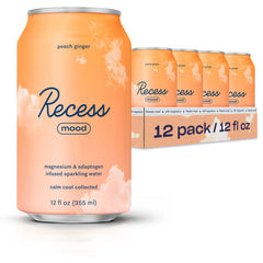 Recess Mood Peach Ginger bottle for a relaxing unwind after work