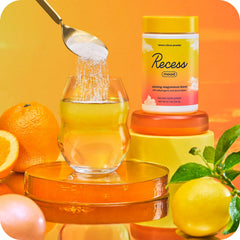 Recess Mood Powder Gradient Berry tub ideal for a flavorful relaxation moment