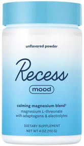 Recess Mood Powder tub front for daily unwind and calm support.