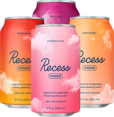 Recess Mood strawberry-rose can for a calming evening ritual
