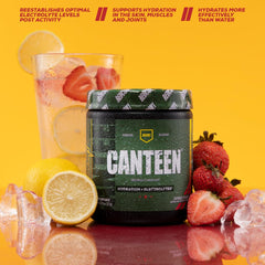 REDCON1 Canteen electrolytes ingredients label highlighting vitamins and minerals