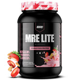 REDCON1 MRE Lite Strawberry Shortcake bottle, a low-carb protein option.