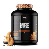 Redcon1 MRE Protein Peanut Butter Cookie bottle shows high-protein meal replacement