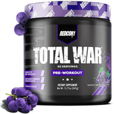 REDCON1 Total War Grape bottle close-up highlighting fast-acting energy for workouts