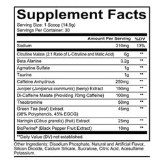 Redcon1 Total War Tiger's Blood scoop fuels focused training and sustained energy.