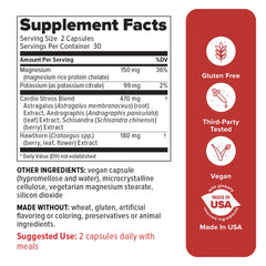 Redd Remedies 120/80 Care label closeup highlights clean vegan gluten-free formulation