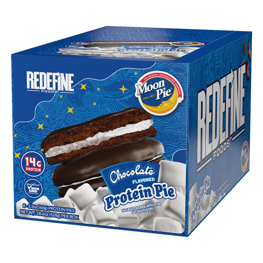 REDEFINE Protein Pie MoonPie Chocolate 8-pack on-the-go snack with 14g protein