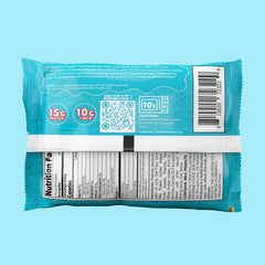 Texture slice reveals creamy bite, showcasing 15g protein per serving.