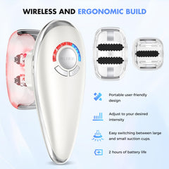 REDLOOK 3-in-1 Body Sculptor interchangeable cups for customized treatment areas