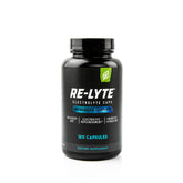 Redmond Re-Lyte capsules in a bottle pour, suggesting simple daily hydration support.