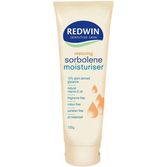 Redwin Sorbolene Cream with Vitamin E 100g tube for daily hydration on sensitive skin