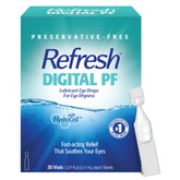 Refresh Digital PF eye drops bottle with pour tip for fast, soothing relief.