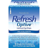 Refresh Optive bottle pour for fast moisture delivery to dry eyes