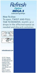 Refresh Optive Mega-3 on-the-go packaging for quick eye relief