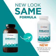 SHEatine ingredients label showcases Creatine HCl and taurine