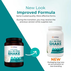Reignite Wellness shake in a glass delivers creamy texture with balanced daily nutrition