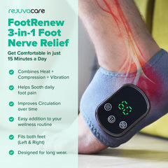 Rejuvacare FootRenew vibration modes demonstrated for varied massage.